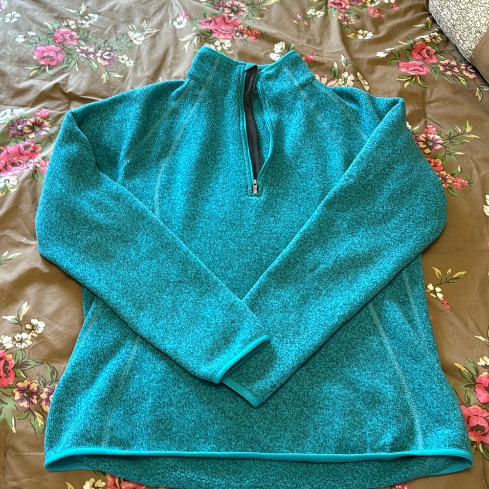 Eddie Bauer warm top, 3/4 zip.